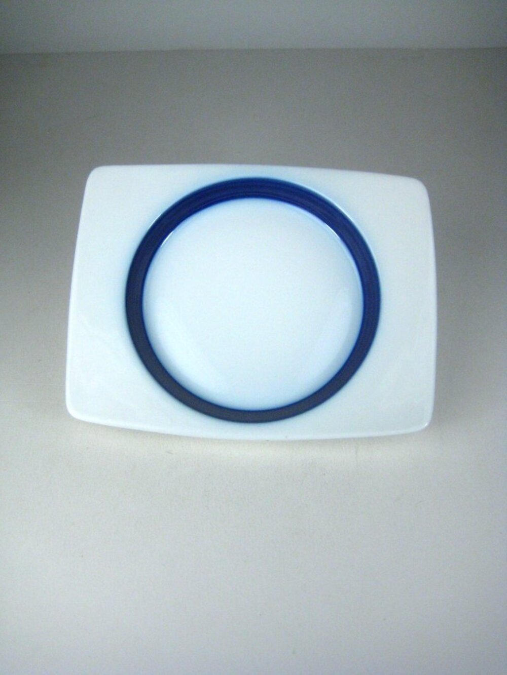 Thomas Germany Wine Bottle Coaster Brushed Cobalt Rectangular Porcelain CHIP
